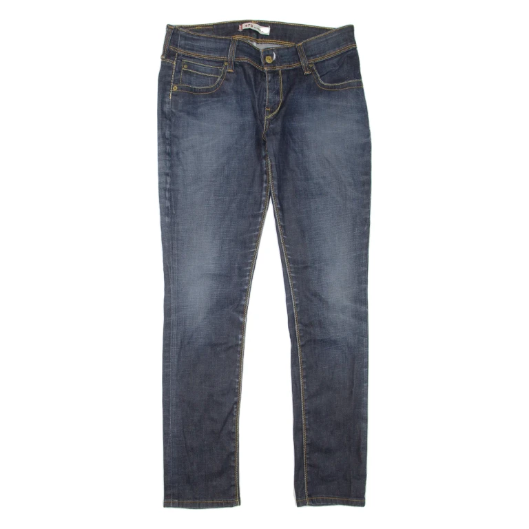 LEVI'S 473 Womens Jeans Blue Slim Skinny Stone Wash W32 L32