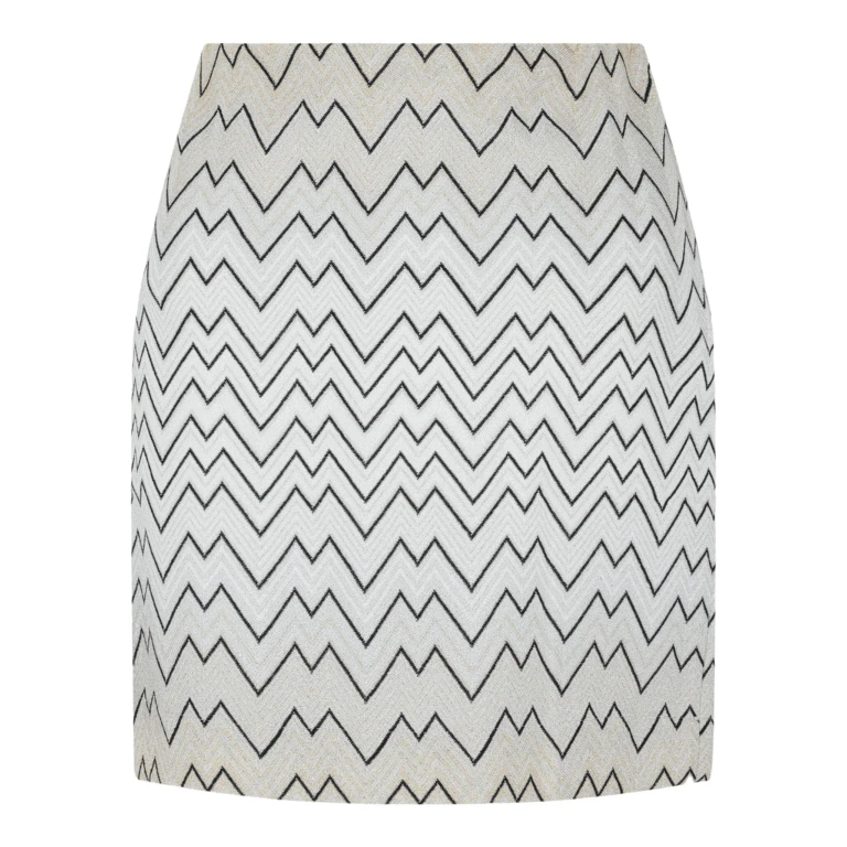 Chevron Print Mini Skirt