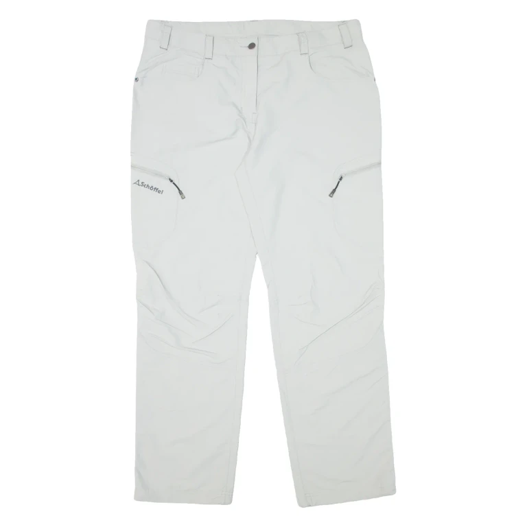 SCHOFFEL Outdoor Womens Trousers Grey Regular Straight W36 L31