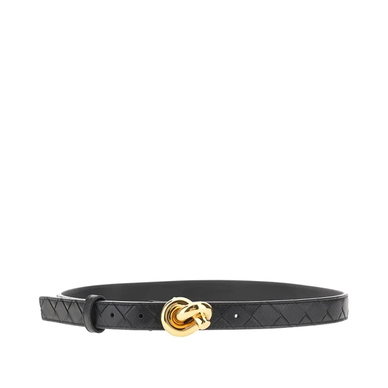 Cinto de pele Knot Bottega Veneta para mulher, tamanho 90