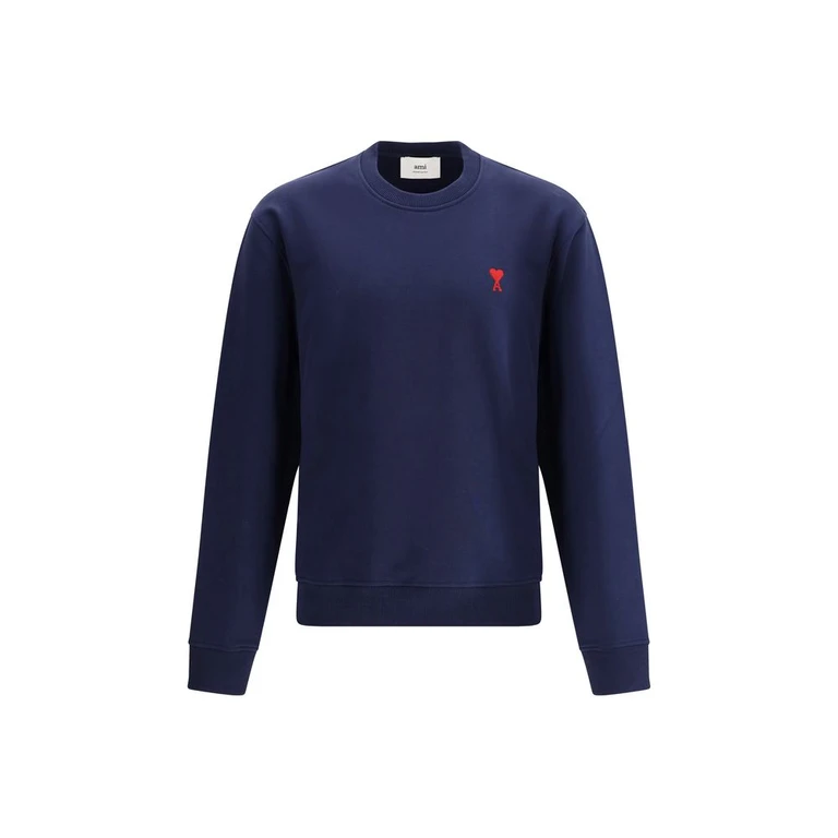 AMI Paris Blue Cotton Sweatshirt Clothing - Men