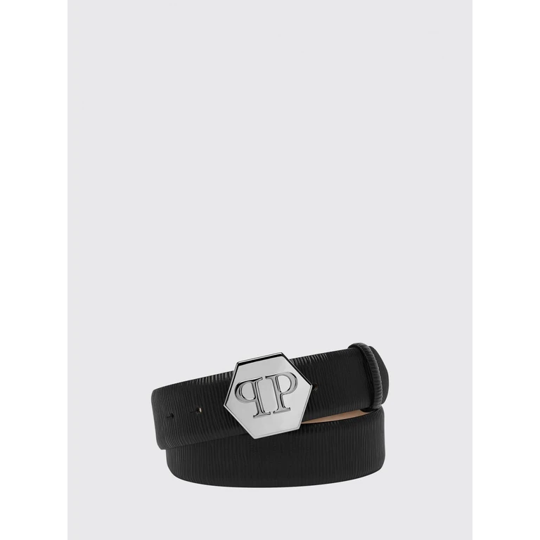 Calfskin Leather Belt with Hexagon Monogram Buckle (SACAWVA0393PLE010N02)