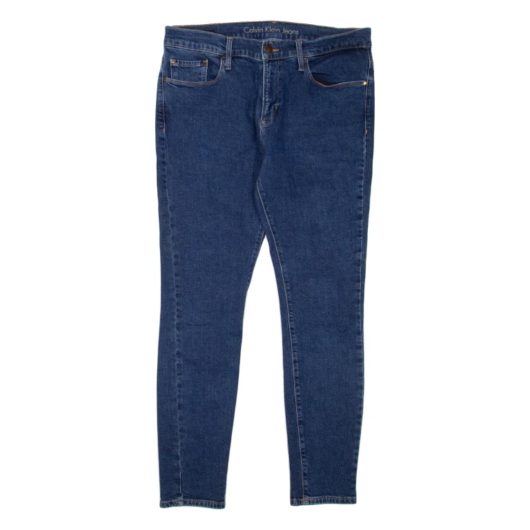 CALVIN KLEIN JEANS Womens Jeans Blue Regular Skinny W32 L28