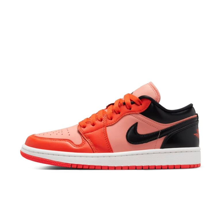 Women's Retro 1 Low W 'Orange Black' Sneakers