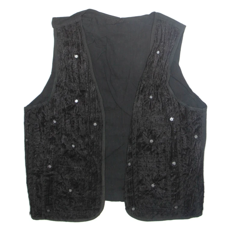 Mens Waistcoat Black M