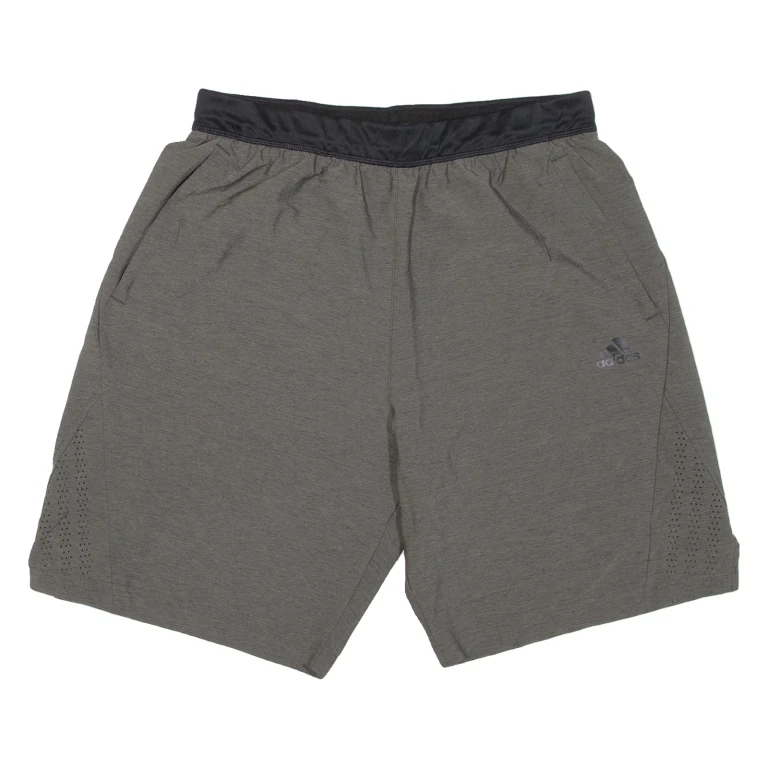 ADIDAS Mens Sports Shorts Green Relaxed L W31