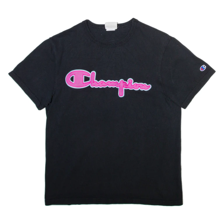 CHAMPION Mens T-Shirt Black M