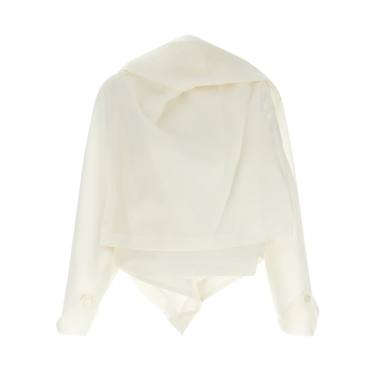 Issey Miyake White Paper Jacket Clothing - Women