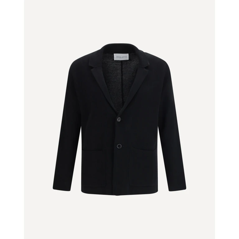 Roberto Collina Herren Strickjacke mit Revers