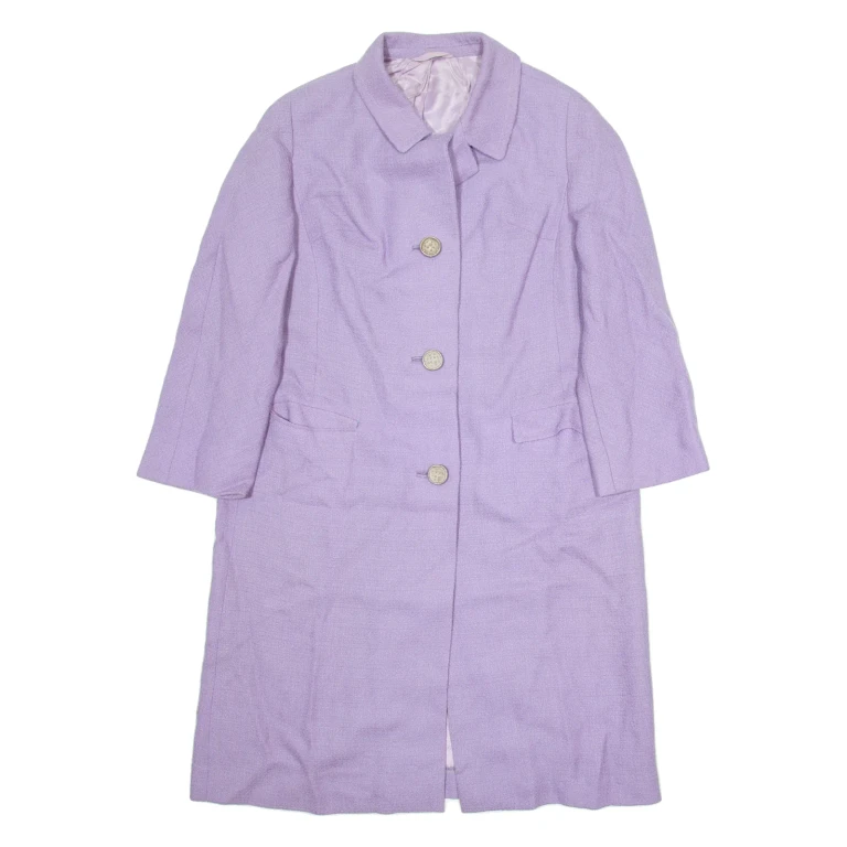 Womens Trench Jacket Purple M