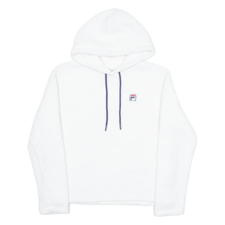 FILA Fluffy Womens White Hoodie S