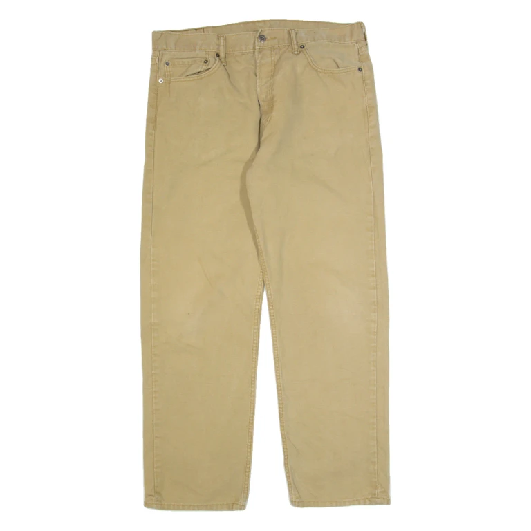 LEVI'S 562 Mens Trousers Beige Regular Straight W36 L29