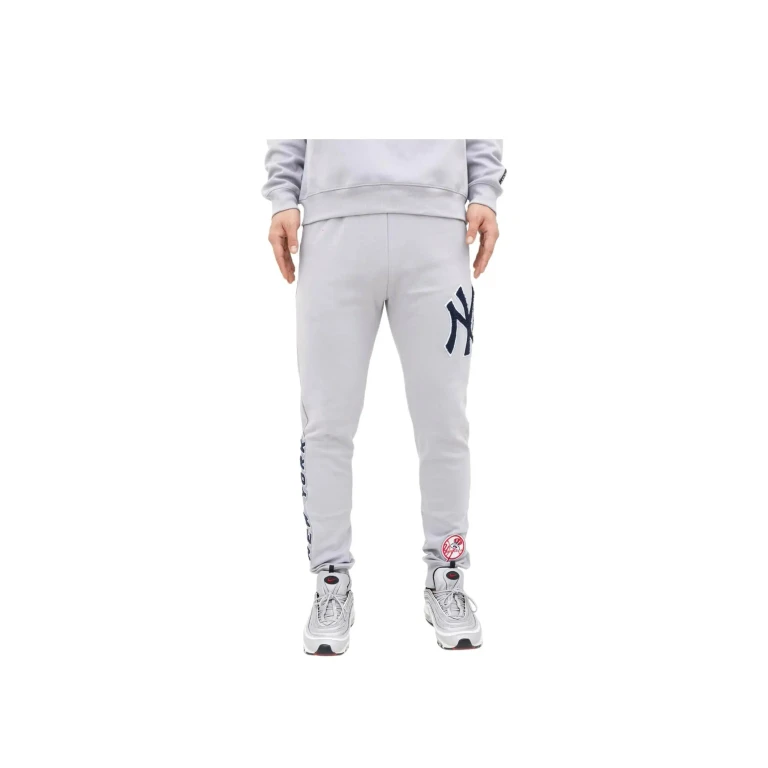 New York Yankees Classic Chenille Men Joggers Grey/Navy