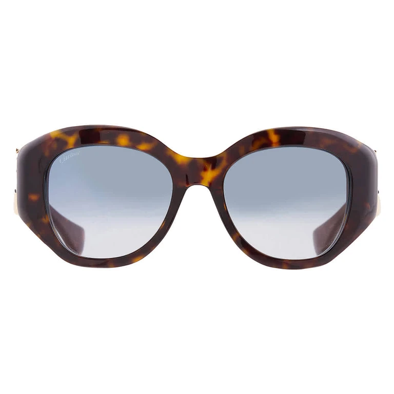 Cartier Panthere de Cartier Green Cat Eye Ladies Sunglasses CT0502S 002 53