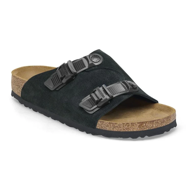 Unisex Zurich Tech Suede Leather Black