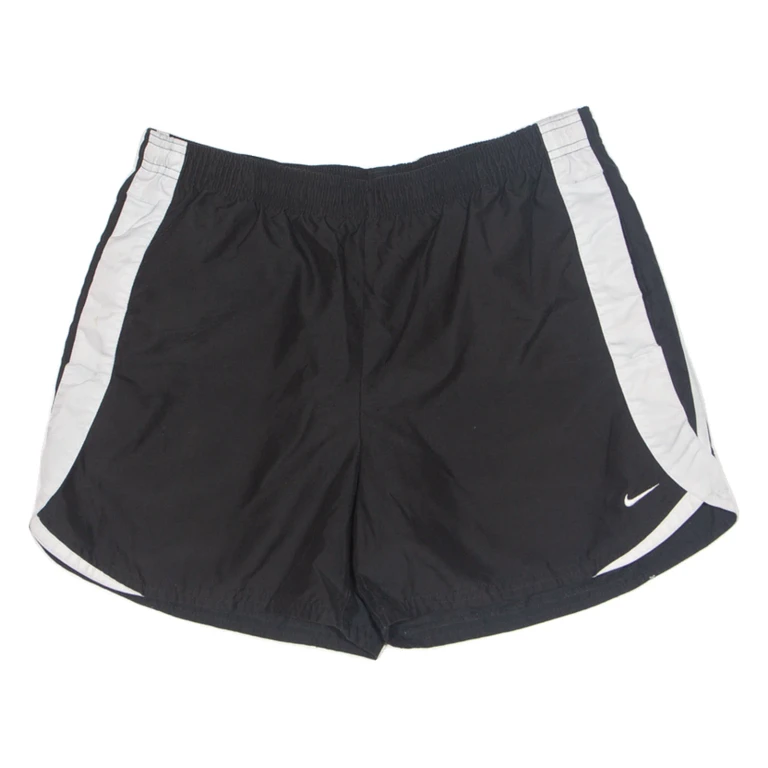 NIKE Womens Sports Shorts Black Relaxed UK 10 W30