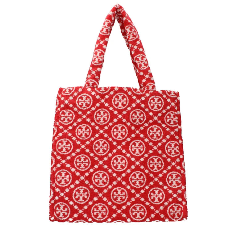 Tory Burch Red Cotton-Like Shoulder Bag - Women