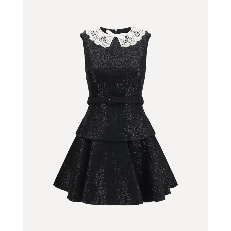 Sequin bouclé Dress Female 8