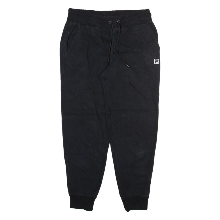 FILA Mens Joggers Black Tapered M W30 L28