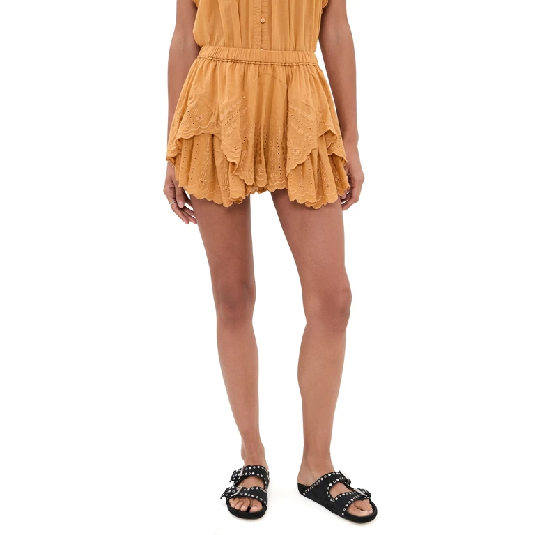 Isabel Marant Étoile Layale Mini Skort Caramel 34