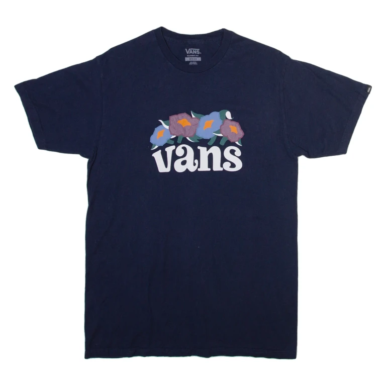 VANS Mens T-Shirt Blue M