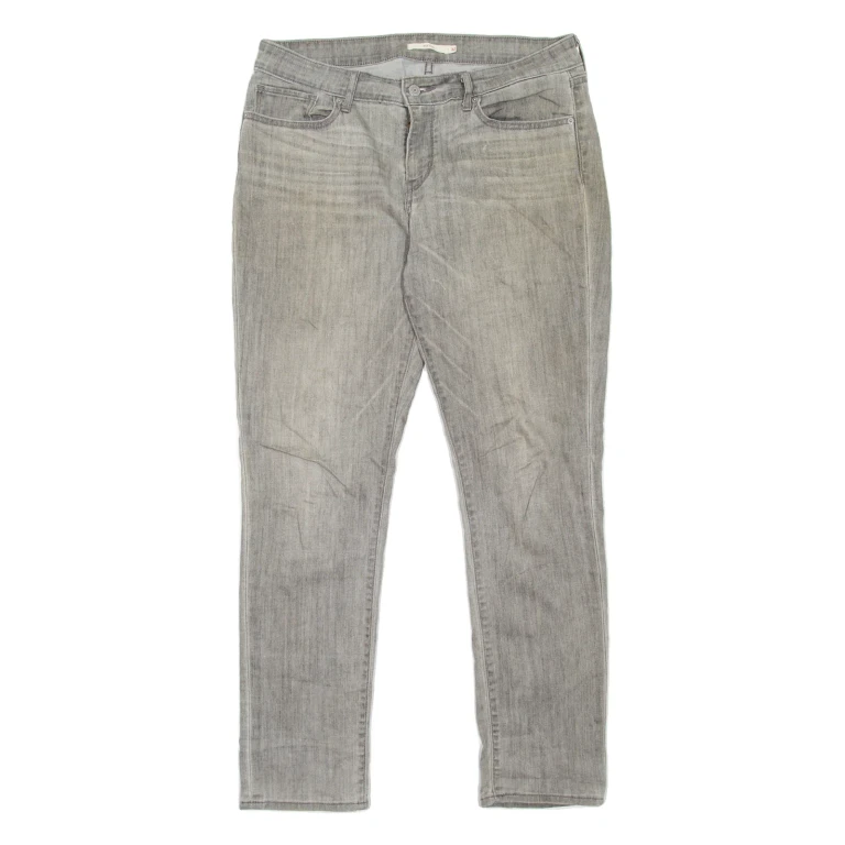 LEVI'S 712 Womens Jeans Grey Slim Straight W32 L30