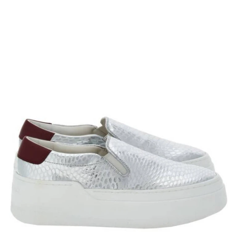 Demetra Embossed Platform Sneakers, Size 7