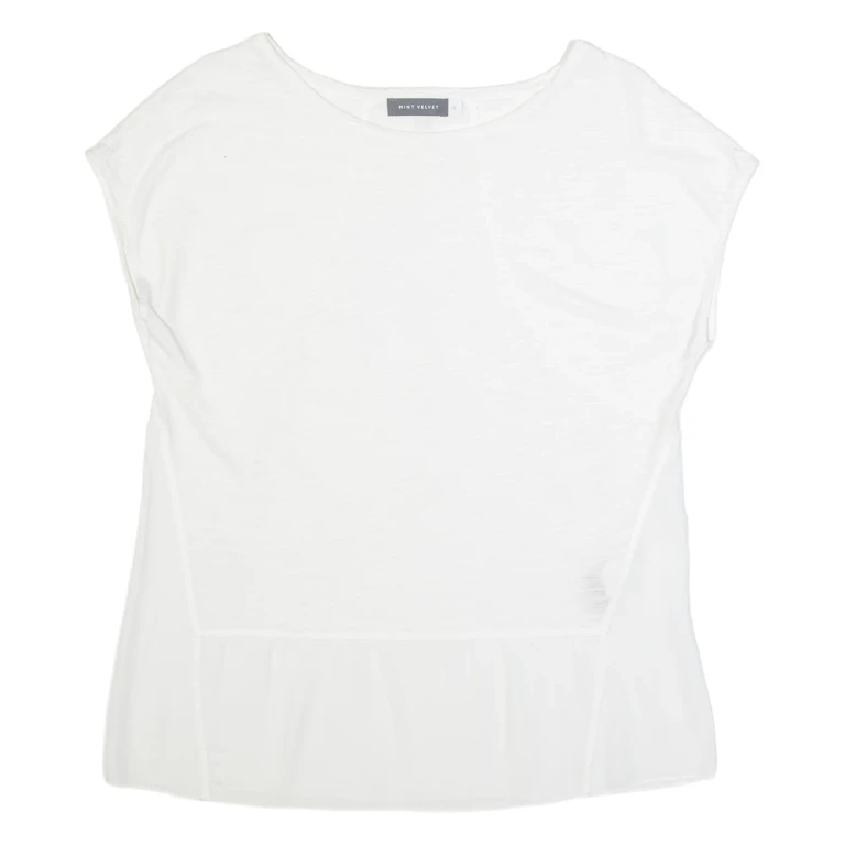 MINT VELVET Womens Top White UK 12