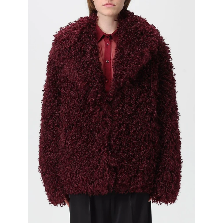 Fur Coat Woman color Violet (18124402144)