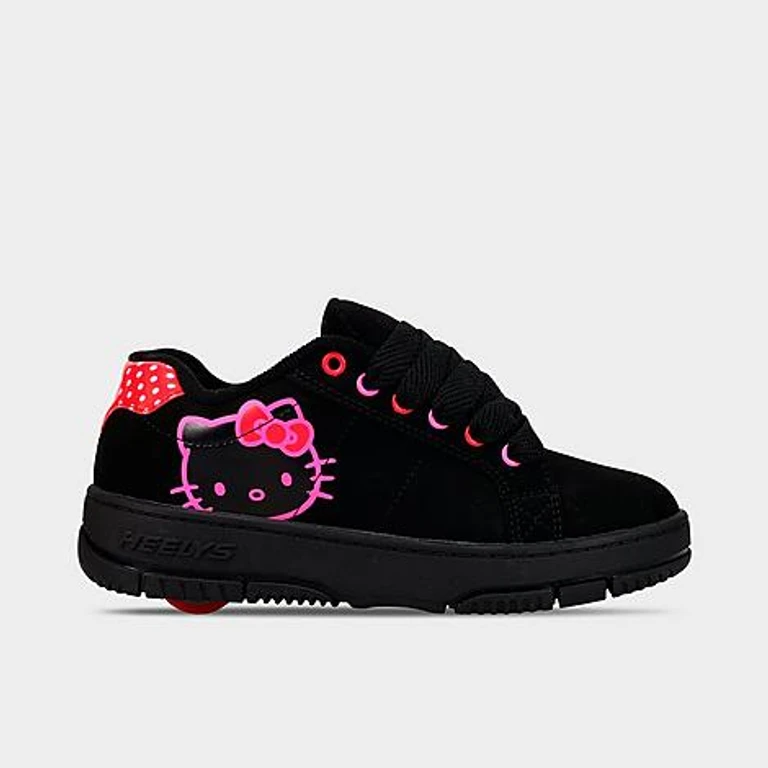Girls' Little Kids x Hello Kitty Kolect Casual Shoes in Black/Pink/Multi Size: 1.0