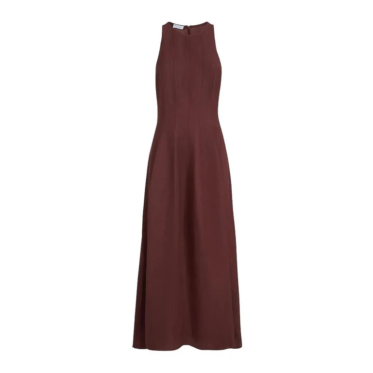Robe Au Genou - Rouge Brun (MH126A5171C9288)