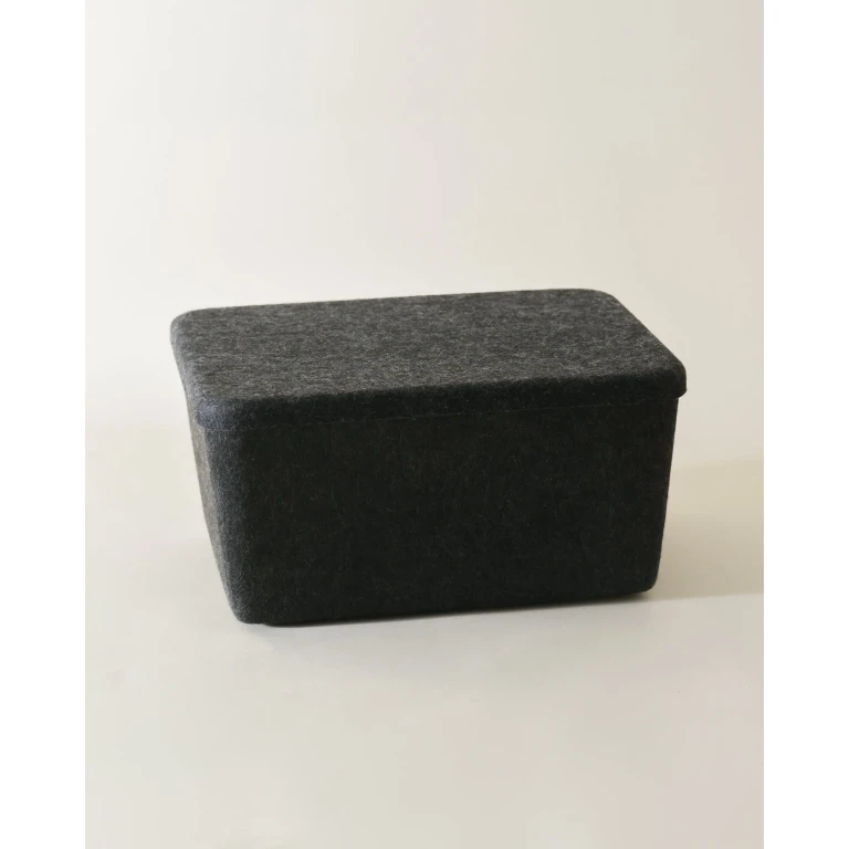 The Sculpted Bin - Wide with Lid Set of 3
