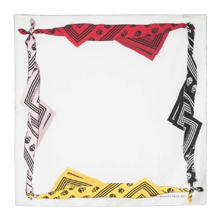 Alexander Mcqueen Graphic-Print Silk Scarf