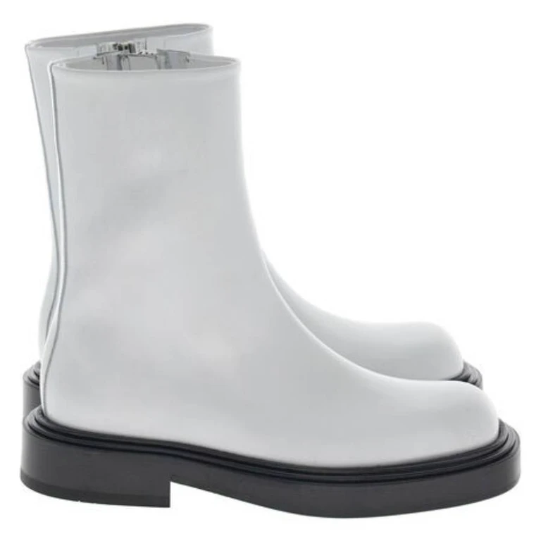 Ferragamo Farah Leather Ankle Boots, Size 7