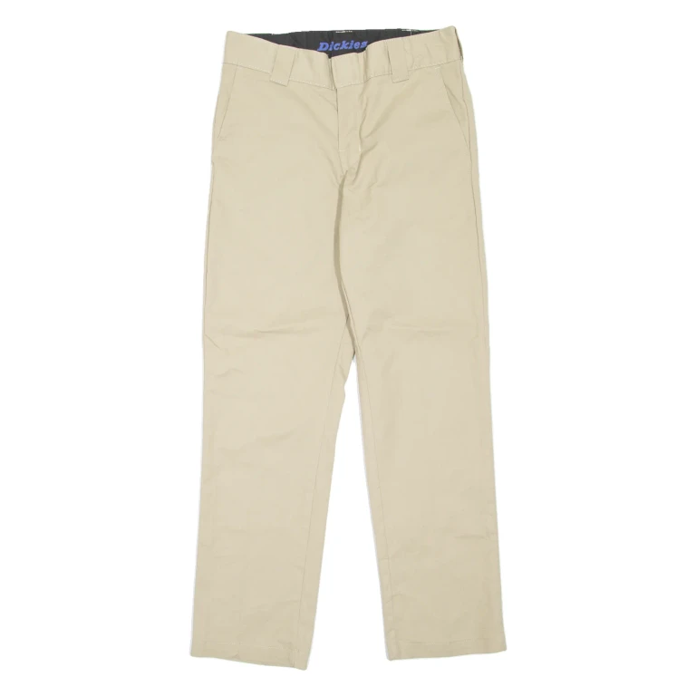 DICKIES Workwear Mens Trousers Beige Slim Straight W30 L30