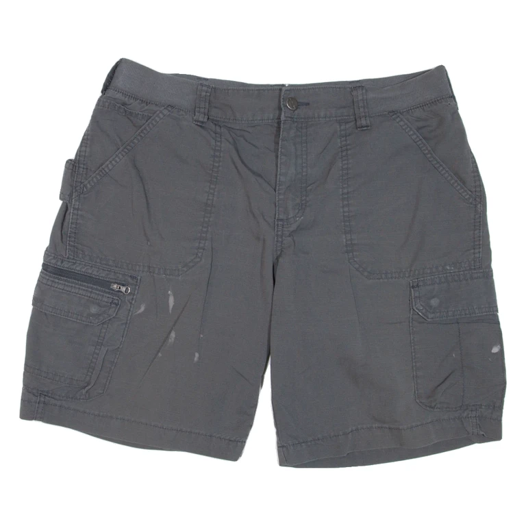 CARHARTT Womens Workwear Shorts Grey UK 14 W34