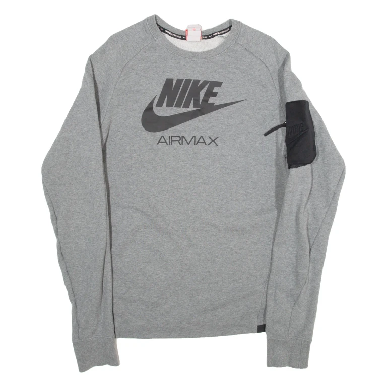 NIKE Womens Sweatshirt Grey M