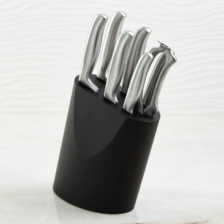 DiNA Frame 8pc Stainless Steel Knife Block Set