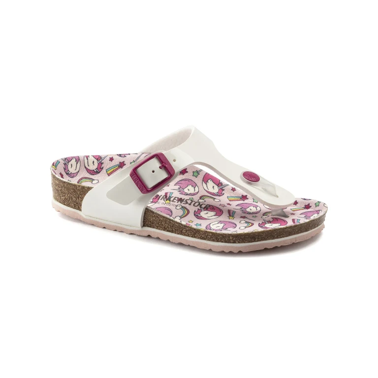 Gizeh Kids Birko-Flor Patent White/Unicorn