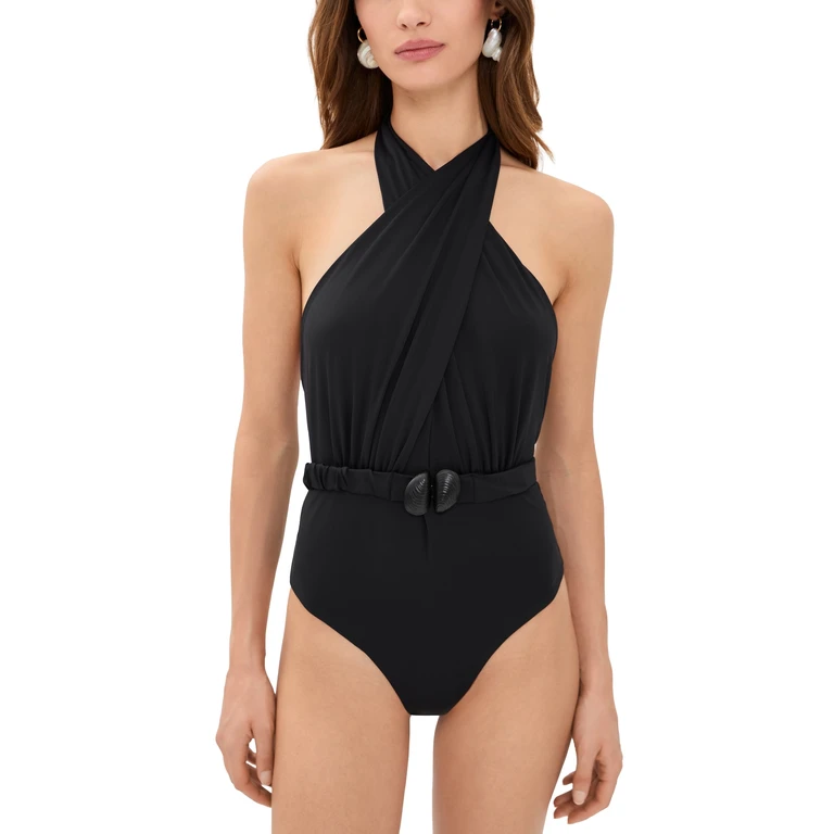 Johanna Ortiz Saddles In The Sunset One Piece Swimsuit Black L