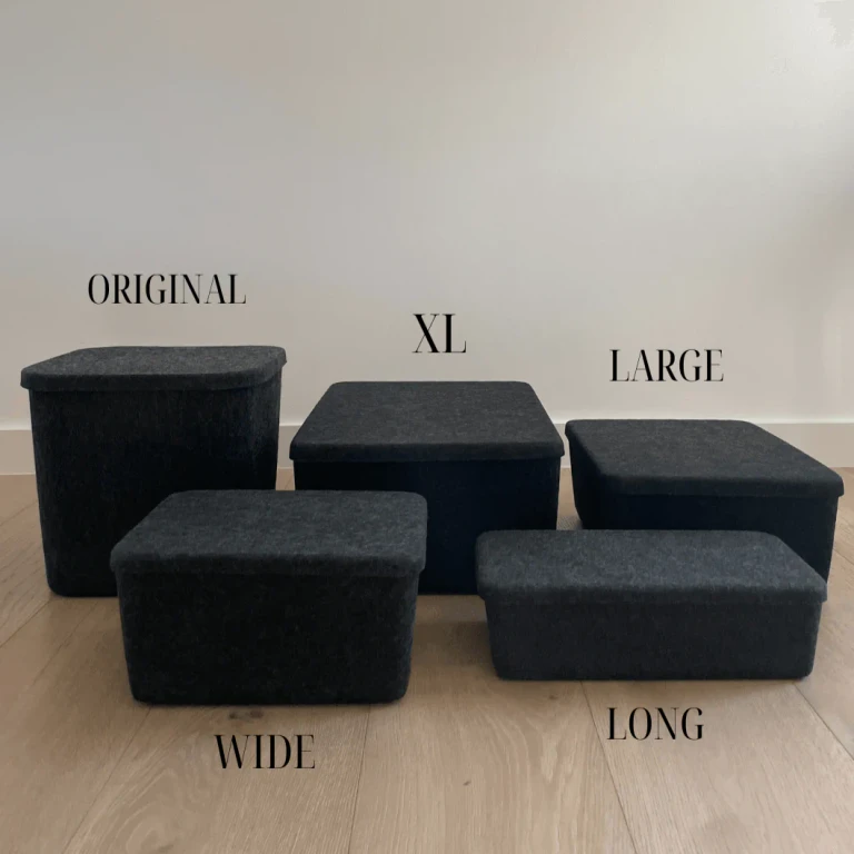 The Sculpted Bin - Large with Lid Set of 3