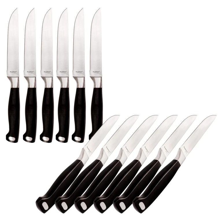 Bistro 12pc Stainless Steel Steak Knife Set, 4.25"
