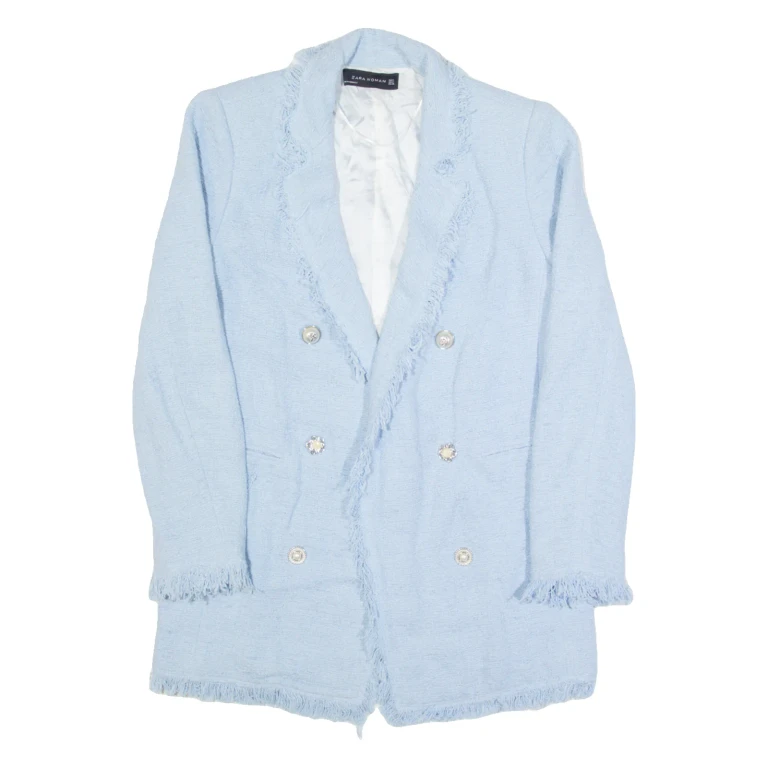 ZARA WOMAN Womens Blazer Jacket Blue S