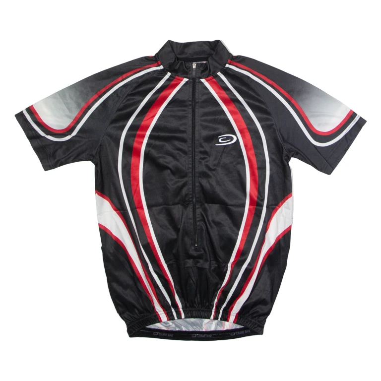 CRANE BIKE Cycling Mens Jersey Black 1/2 Zip M