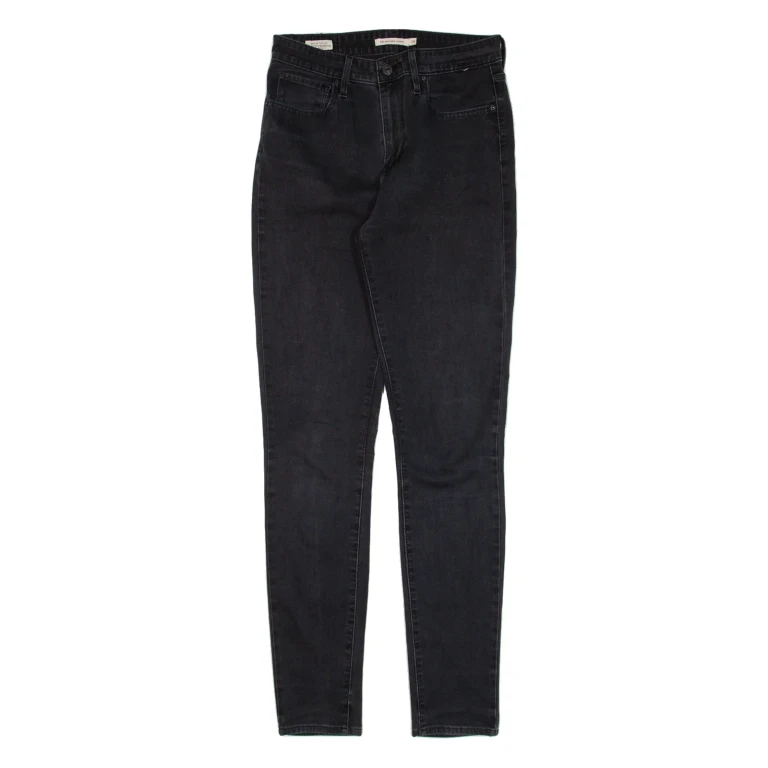 LEVI'S 721 High Rise Womens Jeans Black Slim Skinny W28 L32