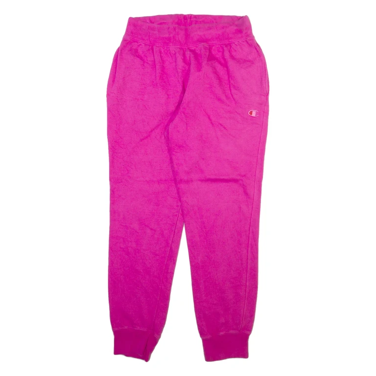 CHAMPION REVERSE WEAVE Mens Joggers Pink Tapered L W30 L29