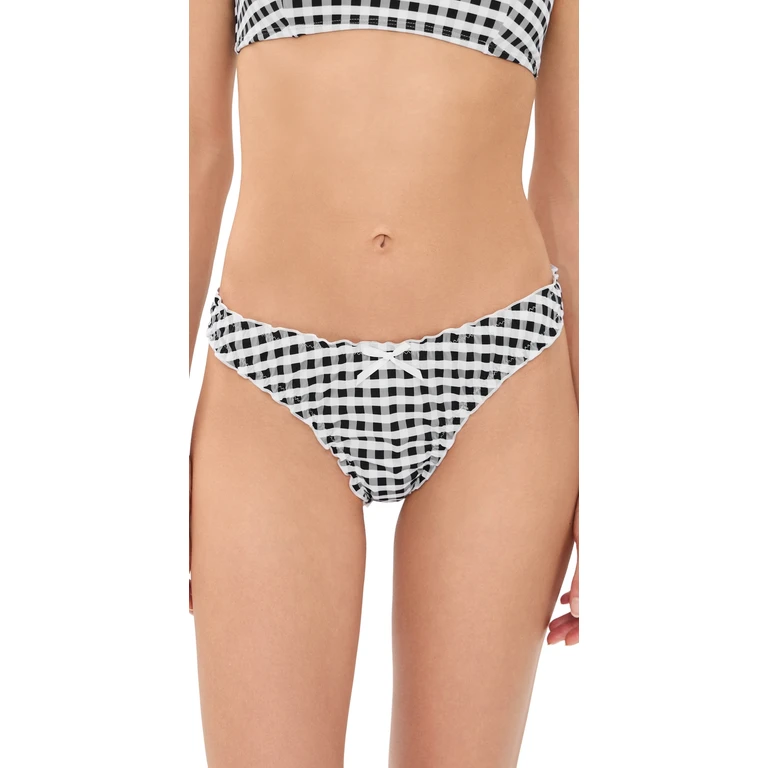 Lioness Tide Bikini Bottom NOIR CHECK S