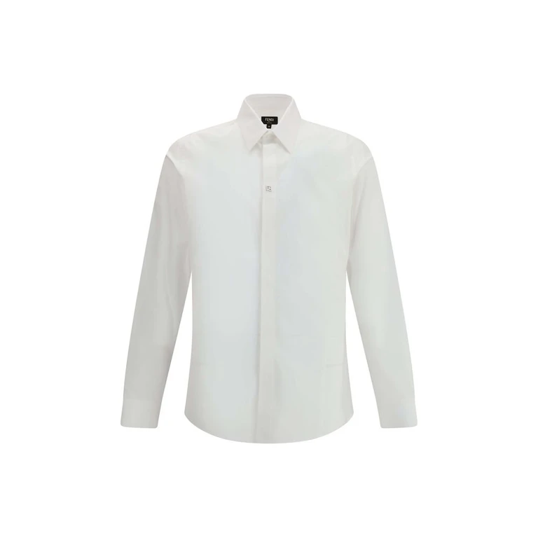 Fendi White Cotton Dress Shirt - Men