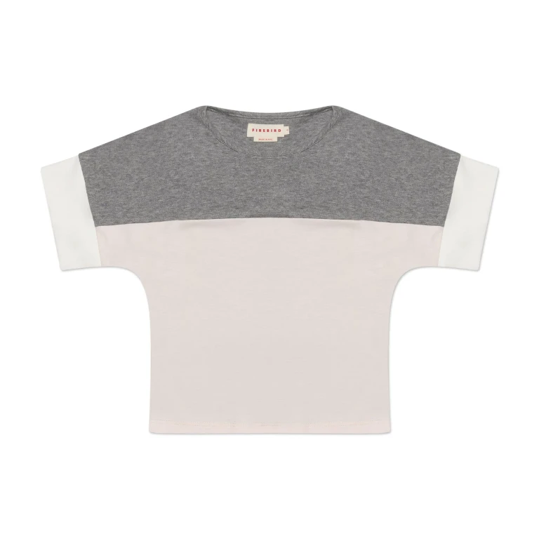 Drop Shoulder Colorblock Tee - 8-9