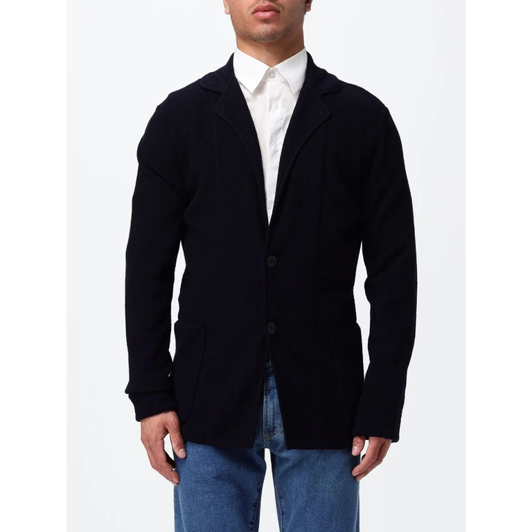 Single-Breasted Virgin Wool Blazer with Patch Pockets (GM003123AF24699UB102)